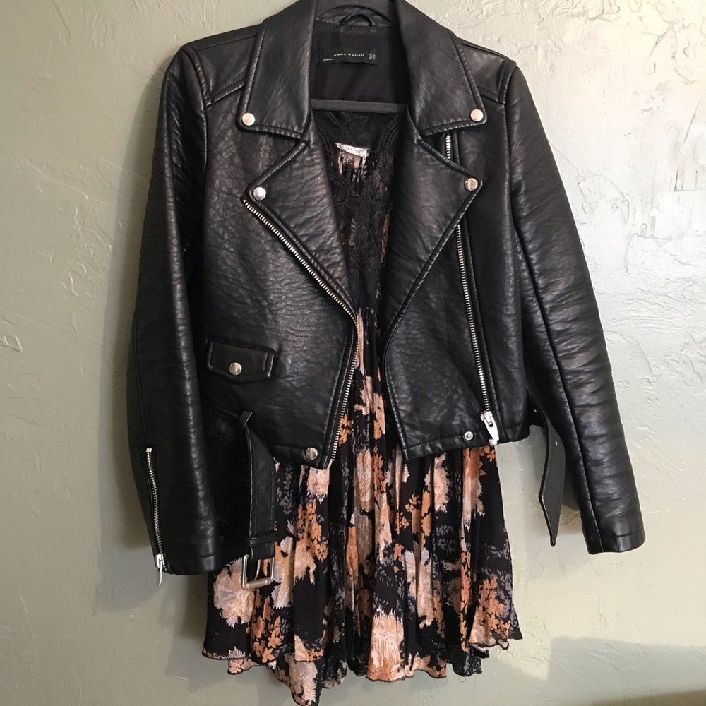 Free People Intimately floral dress lace inset